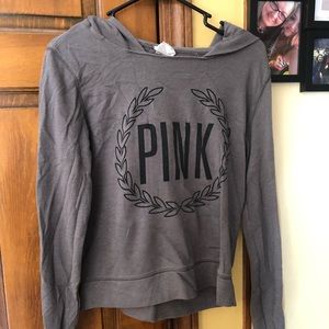 gray VS pink hoodie
